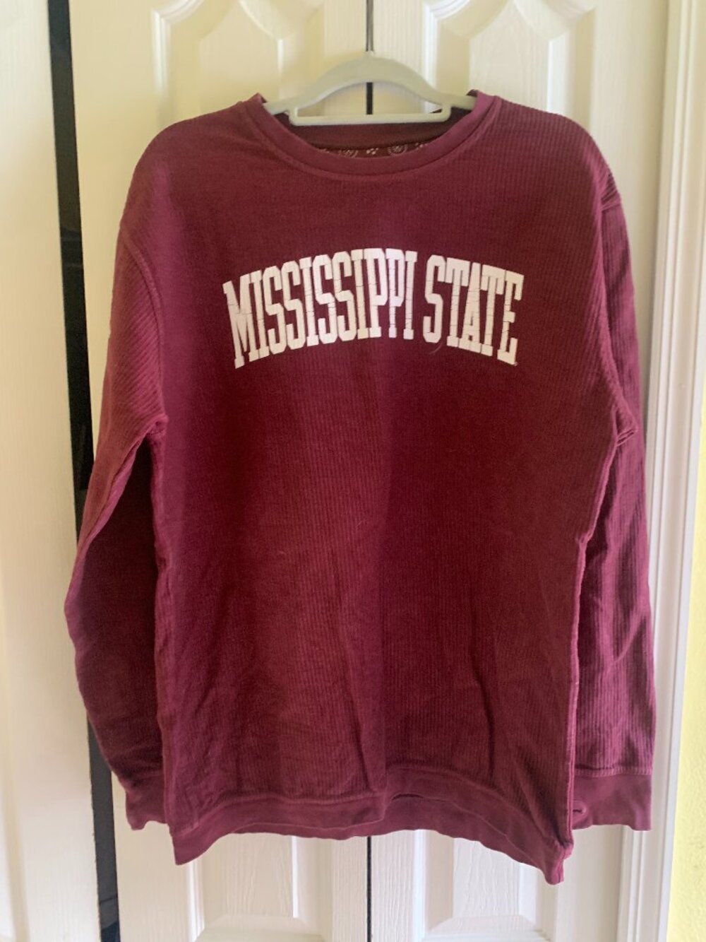 PressBox Mississippi State University Maroon Long Sleeve Pullover - Size M